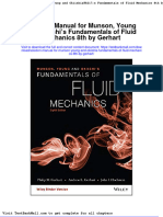 Solution Manual For Munson Young and Okiishis Fundamentals of Fluid Mechanics 8th by Gerhart