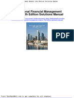 International Financial Management Madura 12th Edition Solutions Manual