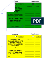 Tarjetas para Inspeccion de Andamios