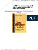 Test Bank For Clinical Immunology and Serology A Laboratory Perspective 3rd Edition Stevens