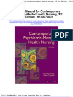 Solution Manual For Contemporary Psychiatric Mental Health Nursing 3 e 3rd Edition 0133073831