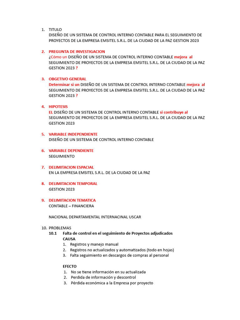 Control Interno Contable en EMSITEL 2023 | PDF | Negocios | Tecnología
