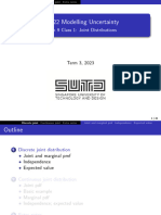 Sample Math Probability Class in SUTD