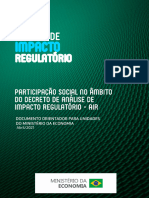 2021 - Participação Social No Âmbito Do Decreto de AIR - ME