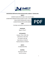 Asignación de La Unidad 4 de Sociología