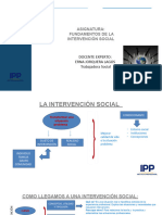 Fundamentos de La Intervención Social 3ra Clase Final