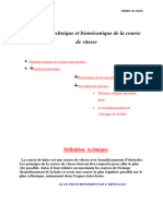 Analyse Technique Et Biomécanique de La Course de Vitesse