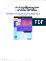 Test Bank For Clinical Manifestations and Assessment of Respiratory Disease 5th Edition Des Jardins