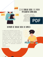 Presentación Corporativa Gestión Empresa Ilustración Flat Naranja y Beige