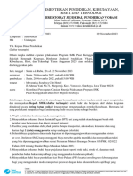 Surat UND SMK Koordinasi Percepatan Capaian Kinerja Pelaksanaan Program SMK PK Region Jawa Surabaya-Fix