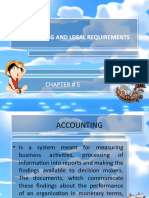 Chapter 5 Accounting and Legal Requirements