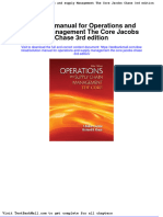 Solution Manual For Operations and Supply Management The Core Jacobs Chase 3rd Edition