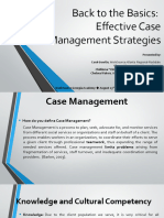 Back To The Basic Effective Case Management