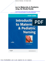 Introduction To Maternity Pediatric Nursing 6e Study Guide