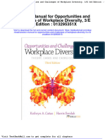 Solution Manual For Opportunities and Challenges of Workplace Diversity 3 e 3rd Edition 013295351x