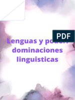 Lenguas y Poder Dominaciones Linguisticas