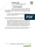 Acta de Compromiso Cantera Livaque