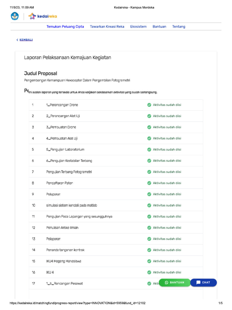 Printscreen Kedaireka Lap 70 PDF