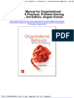 Solution Manual For Organizational Behavior A Practical Problem Solving Approach 3rd Edition Angelo Kinicki