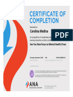 Ana Ce Certificateseeyounowfocusonmentalhealth Medina