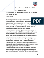 Sibilia. La Intimidad Un Problema Actual Del Psicoanalisis 131071516206