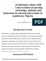 Influence of Educational Intervention On Undergraduate Student's Knowledge