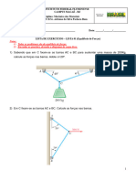 Lista 1 - Mecanica Dos Materiais