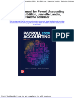 Solution Manual For Payroll Accounting 2020 6th Edition Jeanette Landin Paulette Schirmer