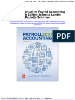 Solution Manual For Payroll Accounting 2021 7th Edition Jeanette Landin Paulette Schirmer