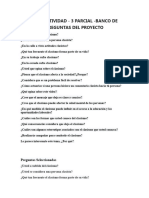 3B - 1 Actividad - 3 Parcial - Banco de Preguntas Del Proyecto