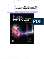 Test Bank For Human Physiology 16th Edition Stuart Fox Krista Rompolski