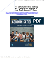 Test Bank For Communication Making Connections 11th Edition William J Seiler Melissa Beall Joseph P Mazer