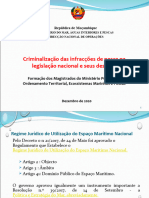 Criminalização Das Infracções de Pesca Na Legislação Nacional e Seus Desafios