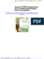 Solution Manual For PHP Programming With Mysql The Web Technologies Series 2nd Edition