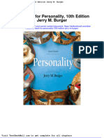 Test Bank For Personality 10th Edition Jerry M Burger