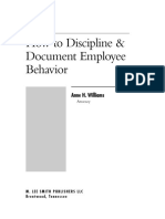 How To Discipline & Document Employee Behavior