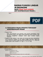 Pertemuan IV-Pengaruh Pajak Dan Subsidi Terhadap Kesimbangan Pasar