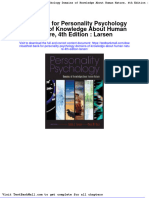 Test Bank For Personality Psychology Domains of Knowledge About Human Nature 4th Edition Larsen