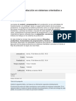 Control de Producción en Sistemas Orientados A Procesos Examen