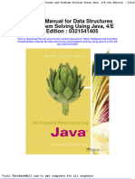 Solution Manual For Data Structures and Problem Solving Using Java 4 e 4th Edition 0321541405