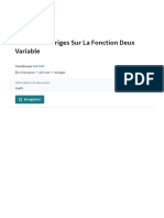 Exercices Corriges Sur La Fonction Deux Variable - PDF - Extremum - Fonctionnalités Et Modélisations