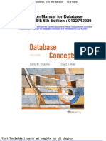 Solution Manual For Database Concepts 6 e 6th Edition 0132742926