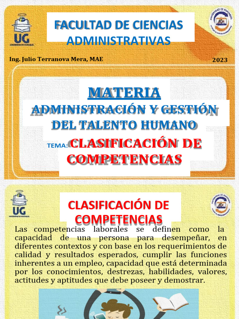 Clasificación de Competencias Laborales | PDF | Liderazgo | Planificación