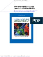 Test Bank For Human Resource Management 15th Edition Mathis