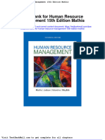 Test Bank for Human Resource Management 15th Edition Mathis