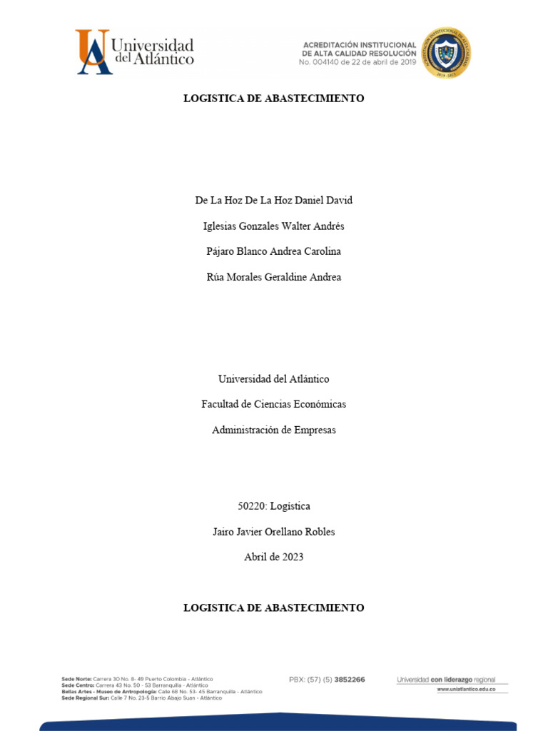Logística de Abastecimiento: Claves y Tipos | PDF | Logística | Inventario
