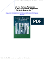 Test Bank For Human Resource Management An Experiential Approach 6th Edition Bernardin