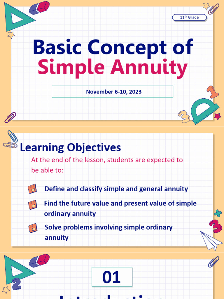 Understanding Simple Annuities Concepts | PDF | Interest | Present Value