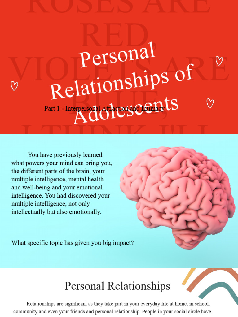 Understanding Teenage Relationships | PDF | Prejudices | Self Esteem