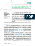 Good Corporate Governance Affects Company Value With Earnings Management As Intervening Variables in BUMN